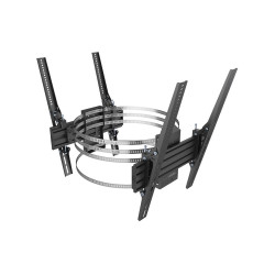 Suport TV dublu pe coloana, Multibrackets MB-9031, 32"-65", max.40kg/ecran, otel, negru