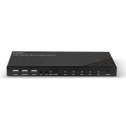 Switch KVM cu 4 porturi HDMI 4K60, USB 2.0 și audio, Lindy 32810