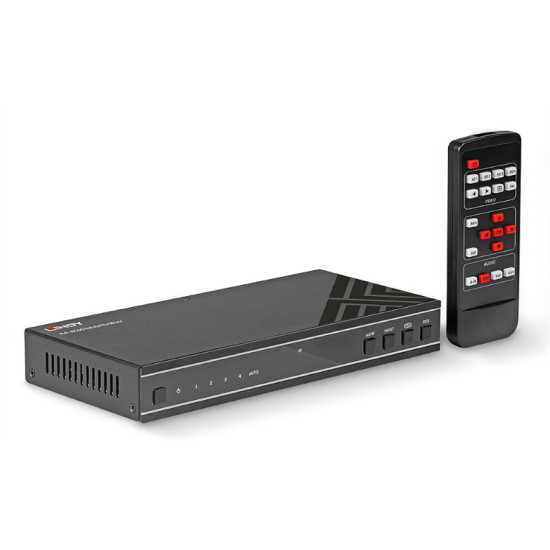 Switcher multiview fără întreruperi 4x1 HDMI 4K60, Lindy 38228