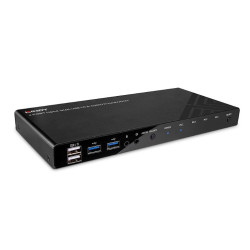 Switch KVM cu 4 porturi HDMI 4K60, USB 3.0 și audio, Lindy 39313