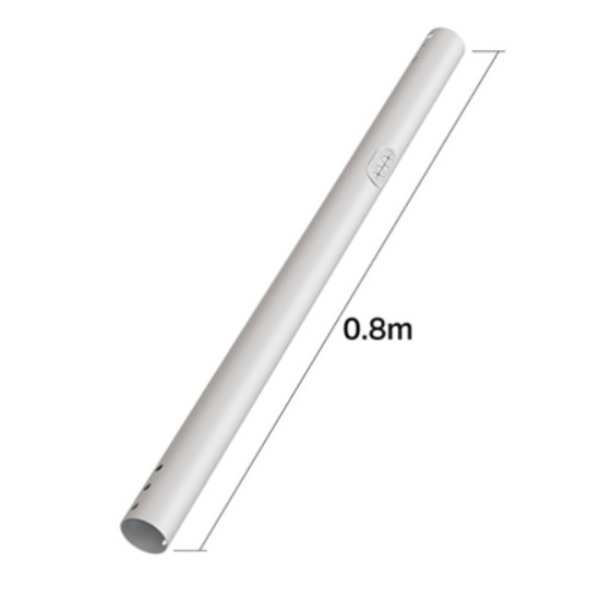 Seria M Pro – Tub de extensie 0,8 m, Multibrackets MB-6140, alb