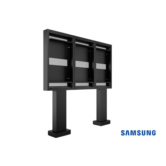 Totem Outdoor Pro Triple pentru Samsung OH55F/B/A-S, Multibrackets MB-6603, 55", max.63kg/stand, antifurt, negru