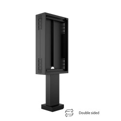 Totem OutDoor cu doua fete pentru LG 55XE4F-M, Multibrackets MB-8157, 55", max.50kg, antifurt, negru