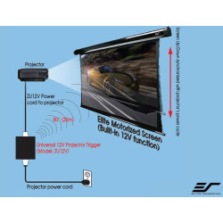 Universal Wireless 5-12V Projector Trigger | ZU12V - pentru sincronizare Videoproiector / Ecran proiectie prin semnal RF