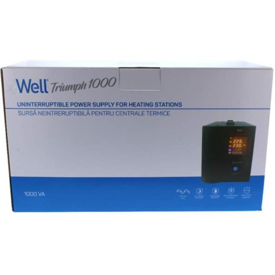 UPS Well Triumph 230V, 1000VA/700W (pentru centrale termice)